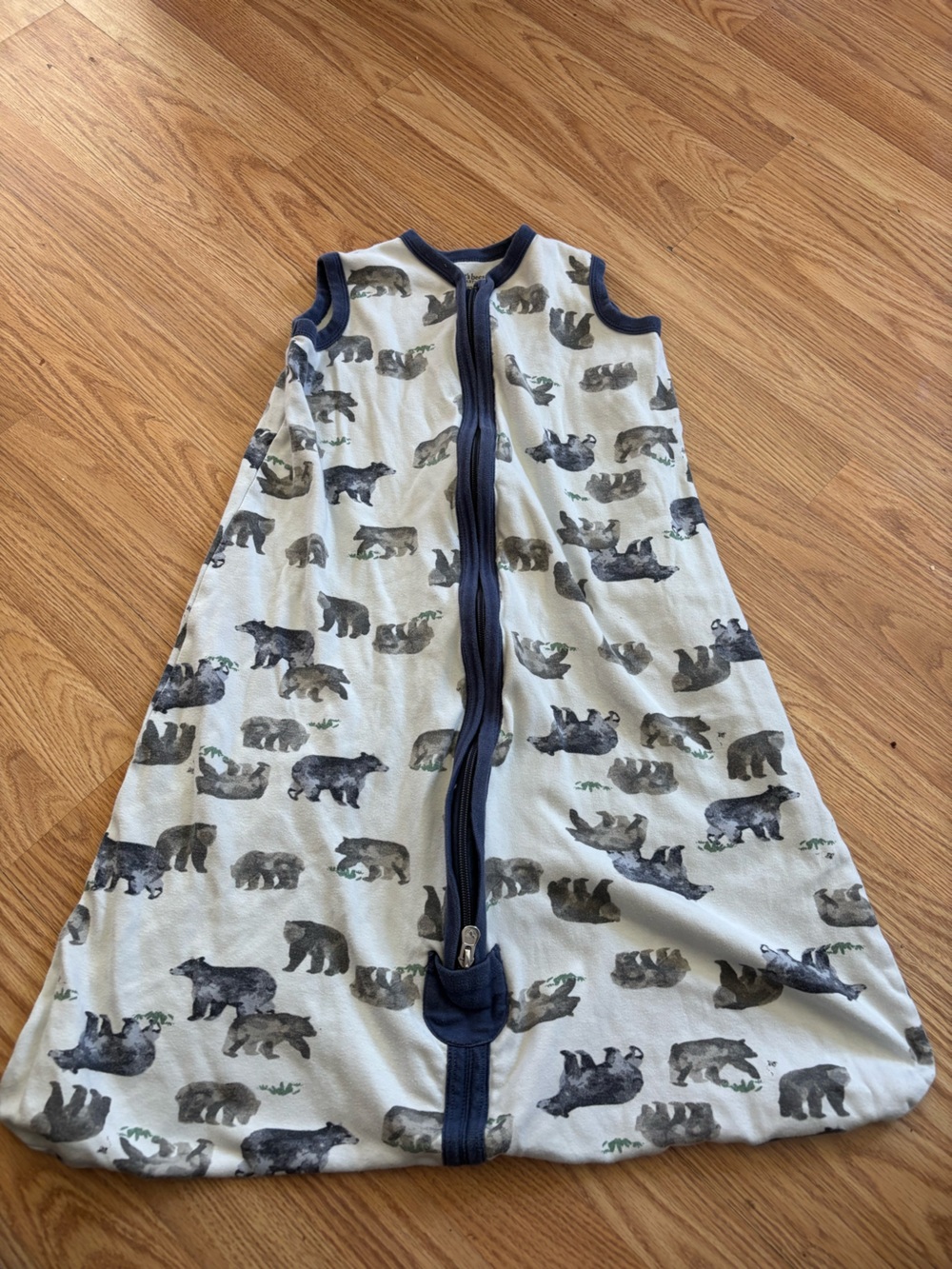 Burt’s bees organic Bear Print Baby Zipper Sleep Sack